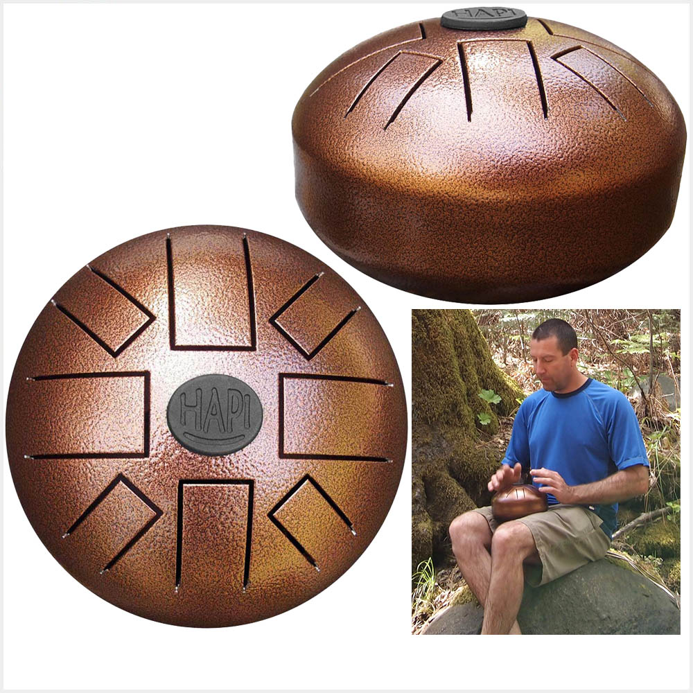 HAPI Drum Steel Tongue Drum Percussion Play Along Mini Top