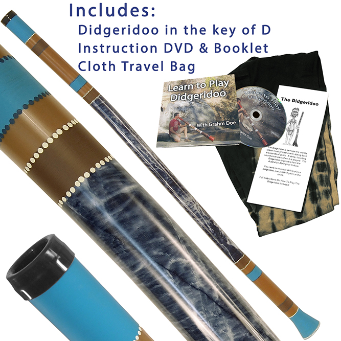 didgeridoo music instrument blue lagoon design