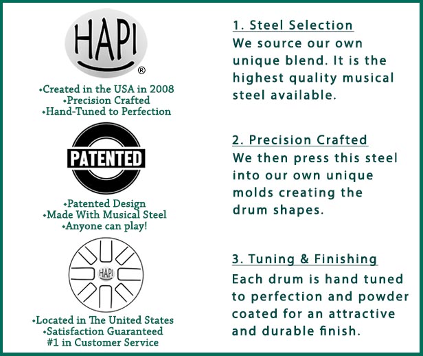 HAPI Drum Steel Tongue Drum Process