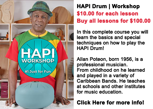 steel tongue drum workshop for a HAPI Drum